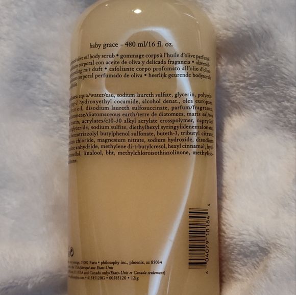 NWT! Philosophy Baby Grace Perfumed Olive Oil Body Scrub 16oz - Picture 6 of 6